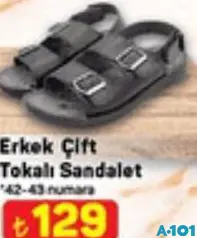 JUNO ERKEK ÇİFT TOKALI SANDALET JUNO ERKEK ÇİFT TOKALI SANDALET